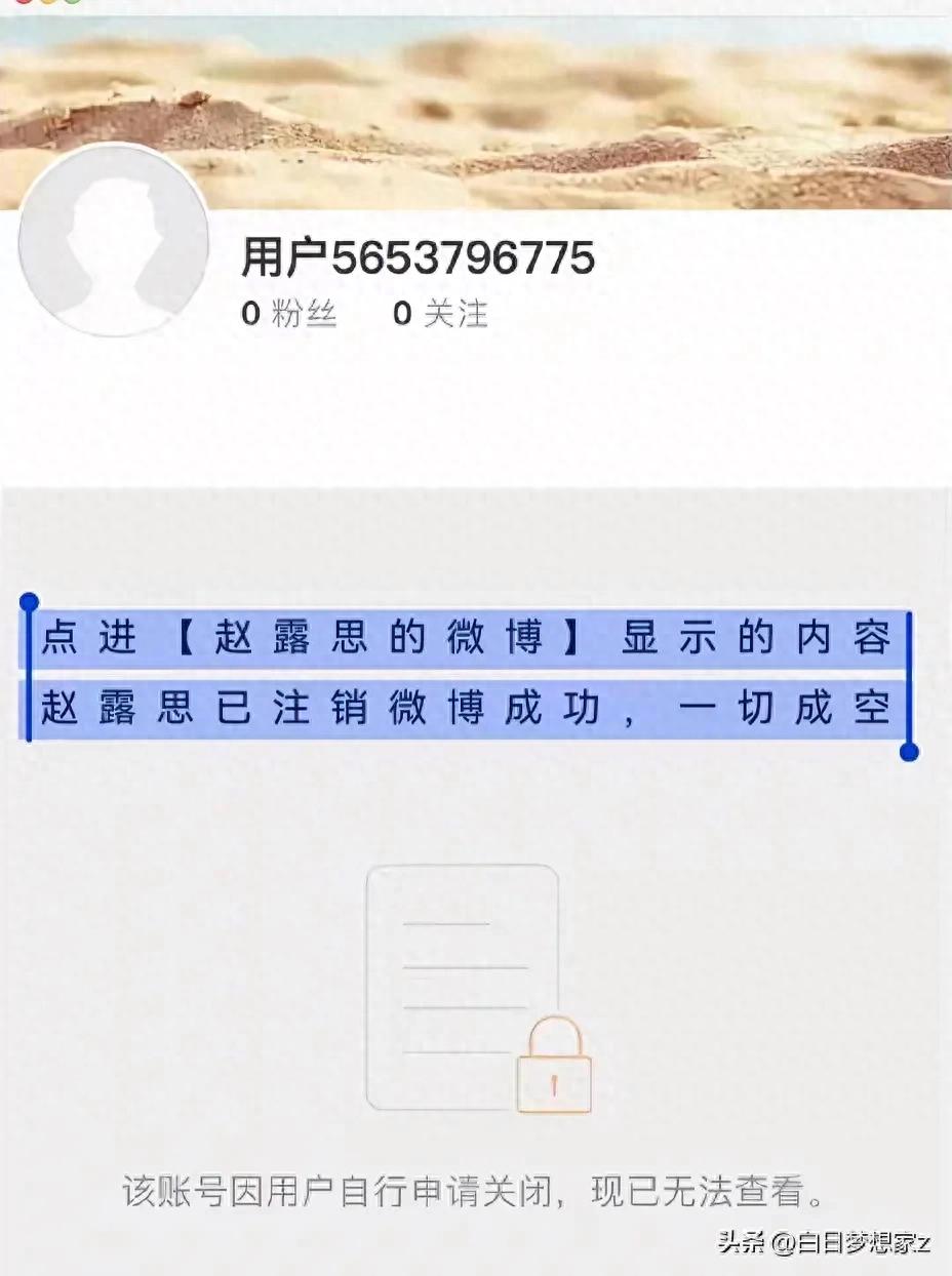 明星用的微博是哪个_赵露思微博注销_赵露思注销微博原因