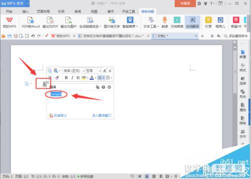 word中怎么开启划词翻译功能防疫文章?4