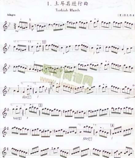 莫扎特土耳其进行曲K331奏鸣曲第三乐章_莫扎特A大调钢琴奏鸣曲第十一首土耳其进行曲赏析_土耳其进行曲ppt下载