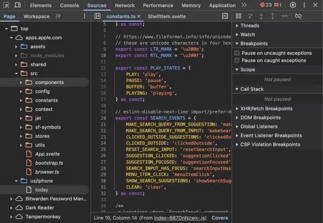 苹果网页版App Store源代码泄露_怎么把网站源代码下载下来_苹果忘记禁用sourcemap