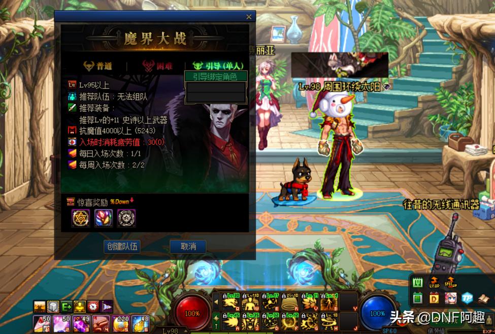dnfss罐子,洞察之眼一周可挑战3次?