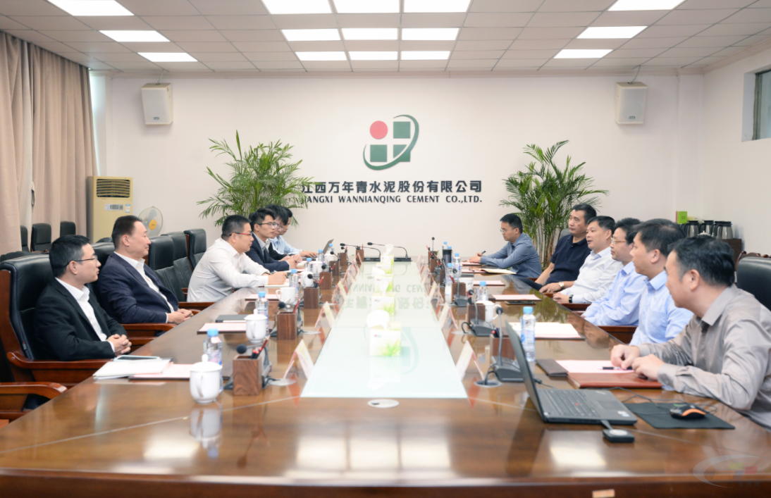 中国水泥网董事长邵俊一行到访江西万年青