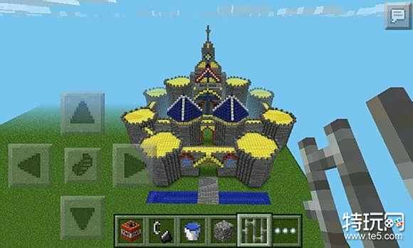 我的世界豪华城堡建造过程_我的世界DIY城堡建造教程_我的世界手机版小型城堡设计图