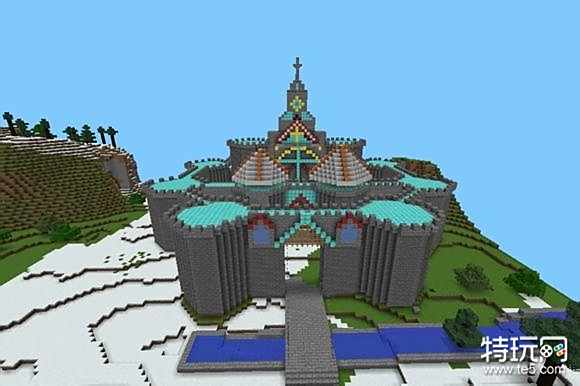 我的世界手机版小型城堡设计图_我的世界DIY城堡建造教程_我的世界豪华城堡建造过程