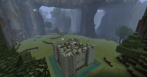 城堡建造教程_我的世界手机版小型城堡设计图_中世纪城堡建造方法