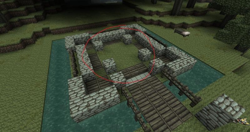 我的世界手机版小型城堡设计图_城堡建造教程_中世纪城堡建造方法