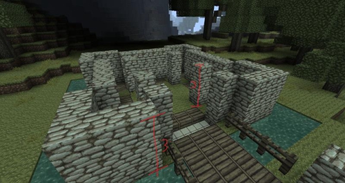 中世纪城堡建造方法_我的世界手机版小型城堡设计图_城堡建造教程