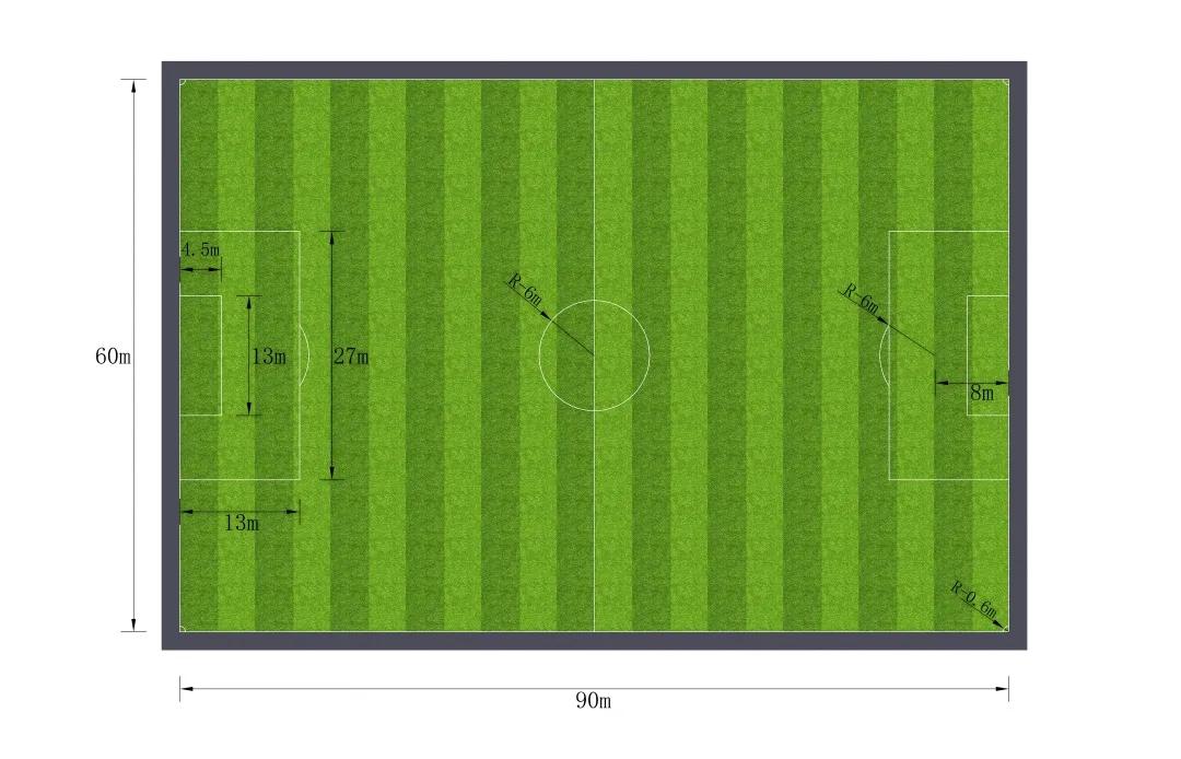 五人制足球场场地要求_五人制足球场尺寸规范_五人制足球球门尺寸图